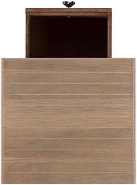 Linon Styers Wood Accent Starfish Coastal Side Table in Natural