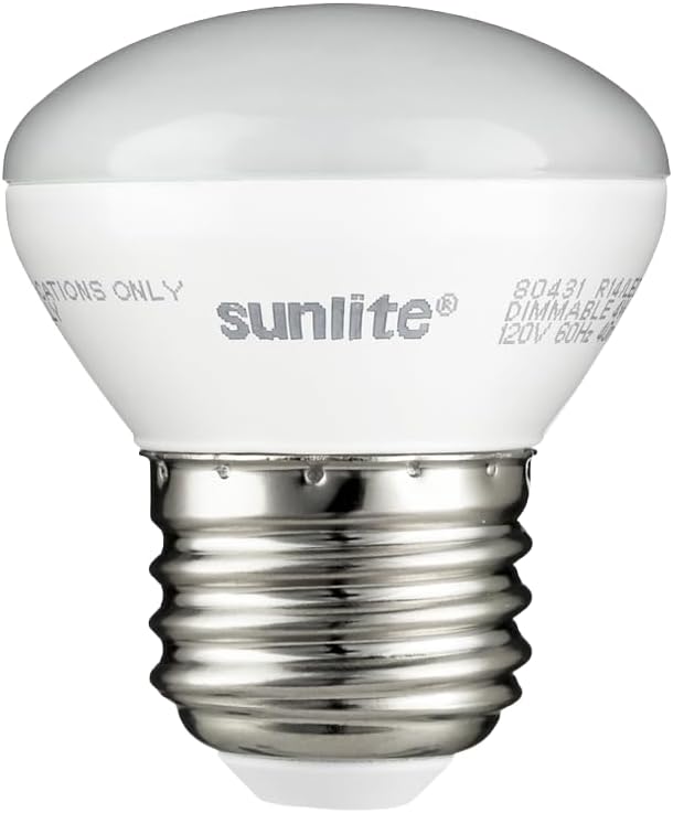 Sunlite LED R14 Mini Flood Light Bulbs, 4 Watts, 250 Lumens, Medium Base