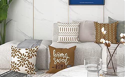 YCOLL Pillow Covers 20x20 Set of 4, Modern Sofa Throw Pillow Cover, Decorative