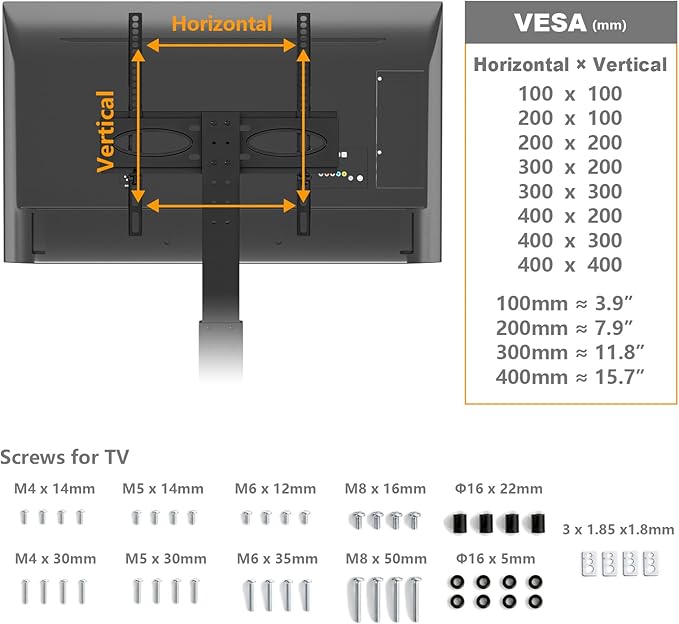 TAVR Universal Floor TV Stand Base