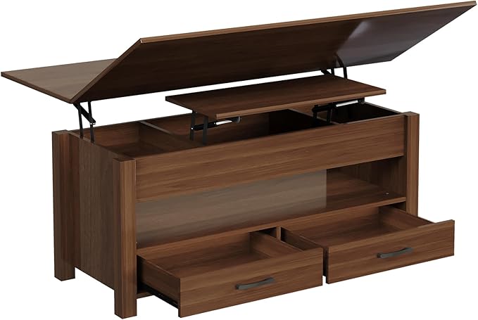 Garvee 40" Coffee Table Lift Top, Converts to Dining Table