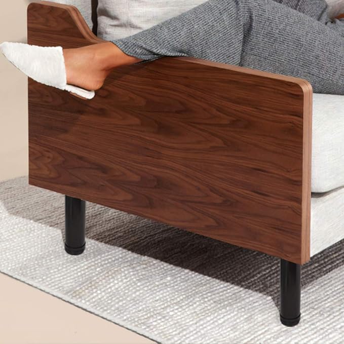 QLLY 8 Inch Adjustable Metal Coffee Table Legs, Heavy Duty Round Furniture Legs