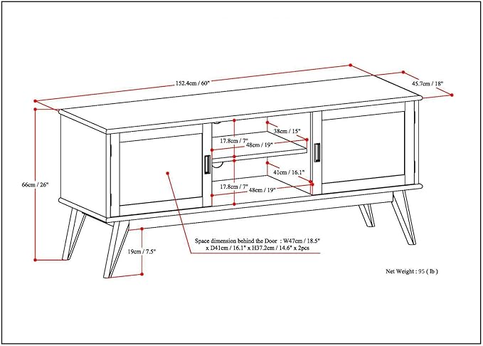 SIMPLIHOME Draper TV Stand