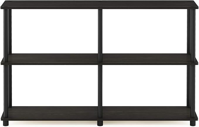 Furinno TURN-N-TUBE Storage Shelves, 3-Tier 47.4 Wide Book Shelf, Corner Shelf