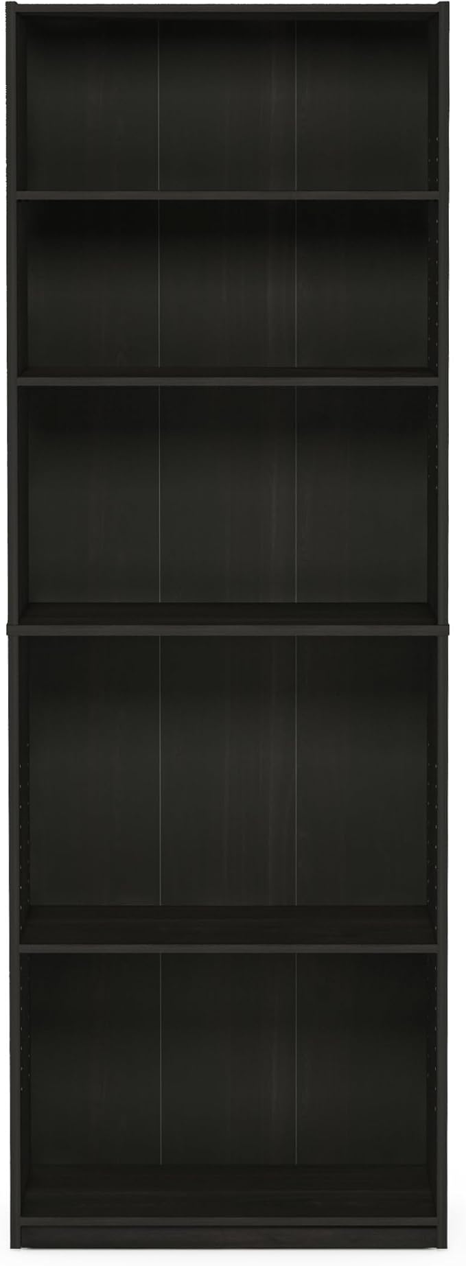Furinno Jaya Book Shelf, 5-Tier Bookshelf, Tall Standing Bookcase