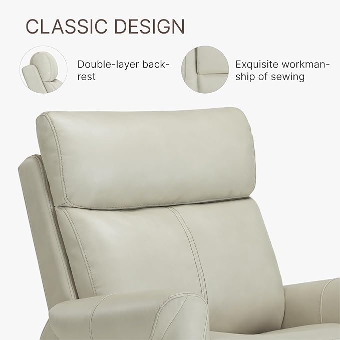 KISLOT Leather Recliner Chair Set of 2, Wall Hugger RV Recliners