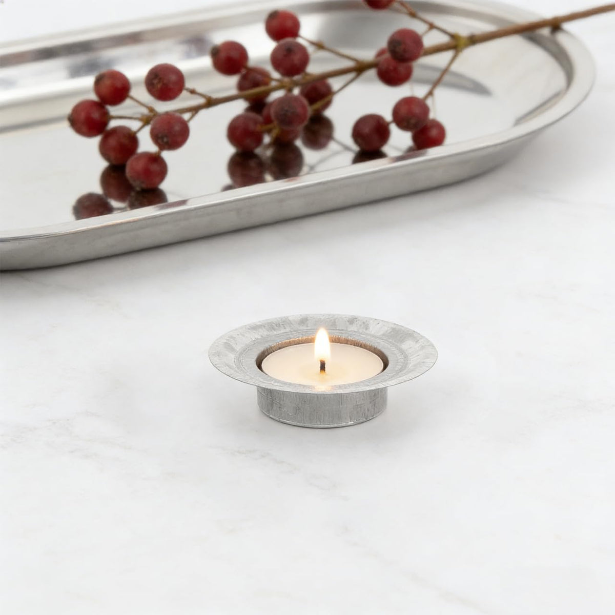 Luxshiny 10Pcs Silver Metal Candle Holder Inserts for Jars Tea Light Candle Holders Decorative Jar Lid Cup Stable Design Easy Clean 2.67 X 2.67 X 0.59 Inch