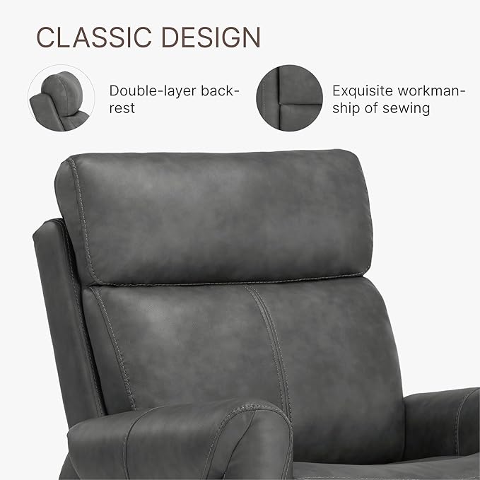 KISLOT Leather Recliner Chair Set of 2, Wall Hugger RV Recliners