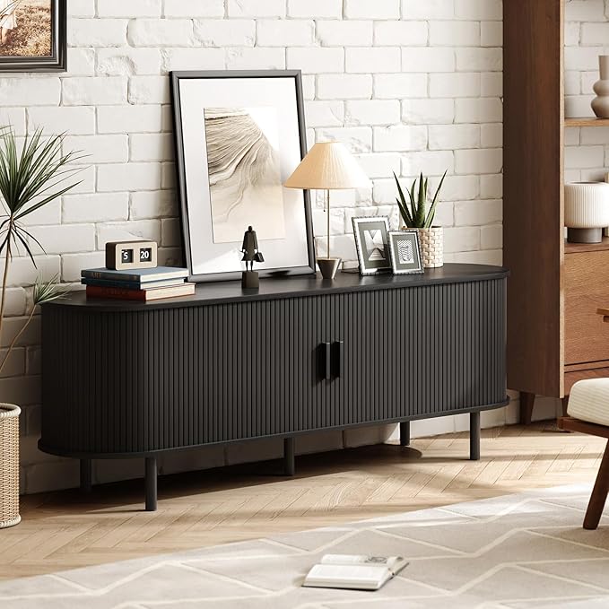 ONBRILL 63" TV Stand with Power Outlet