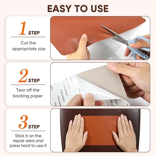 Leather Repair Tape, 16 x 30 Inches Self Adhesive Leather Repair Patch,Leather