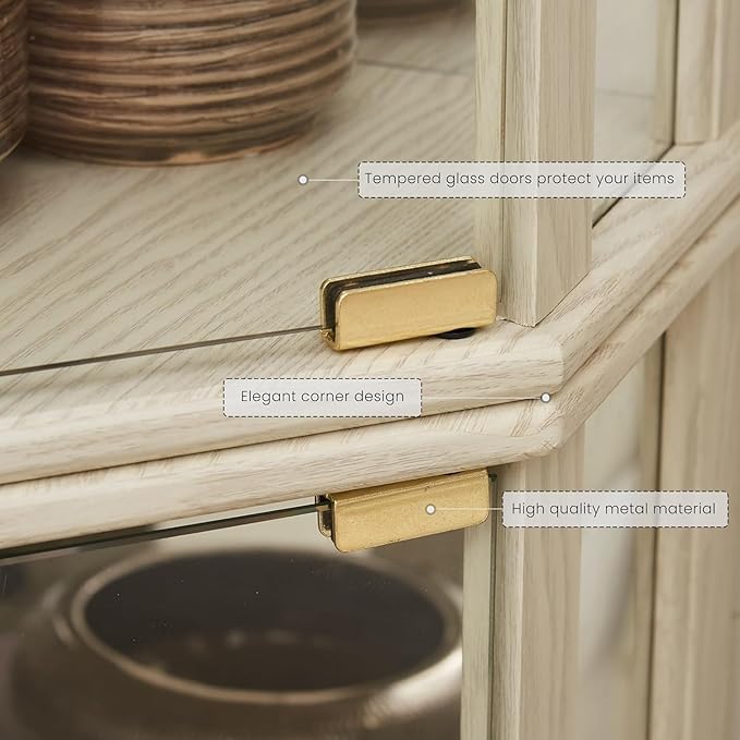 Anwick Corner Display Curio Cabinets
