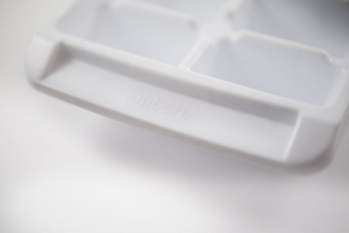 Kitch Easy Release White Ice Cube Tray, 16 Cube Trays (Pack of 4) (4 Pack - 64 Cubes)
