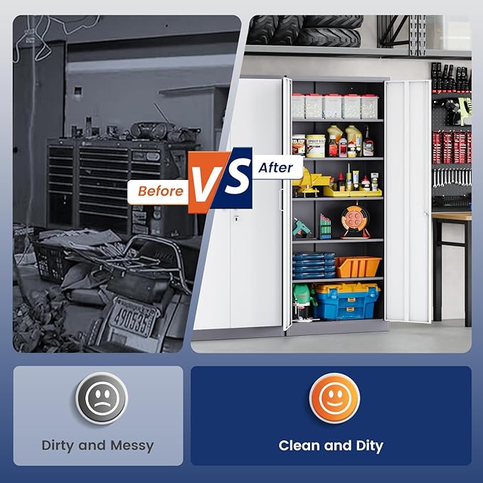 Yizosh Metal Storage Cabinet