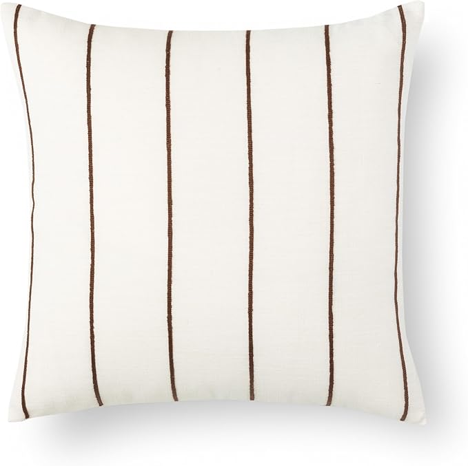 Crumbs Home Modern Farmhouse Fall Linen Indoor Outdoor Throw Pillow Cover Only