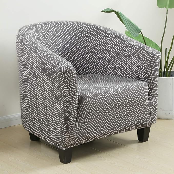 SearchI Club Chair Slipcover Stretch Barrel Chair Covers Printed Tub Chair
