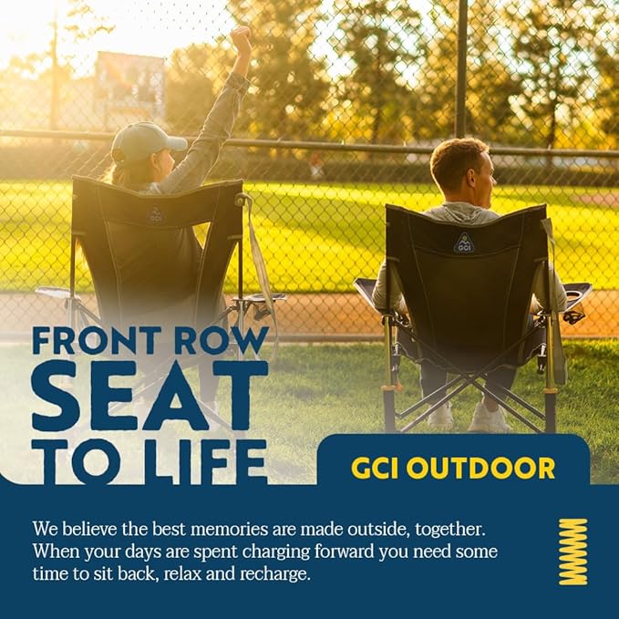 GCI Outdoor Comfort Pro Rocker Camping Chair | Portable Folding Rocking Chair