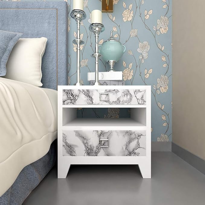 Livelynine 15.8x197 Marble Wallpaper Peel and Stick Countertops Waterproof