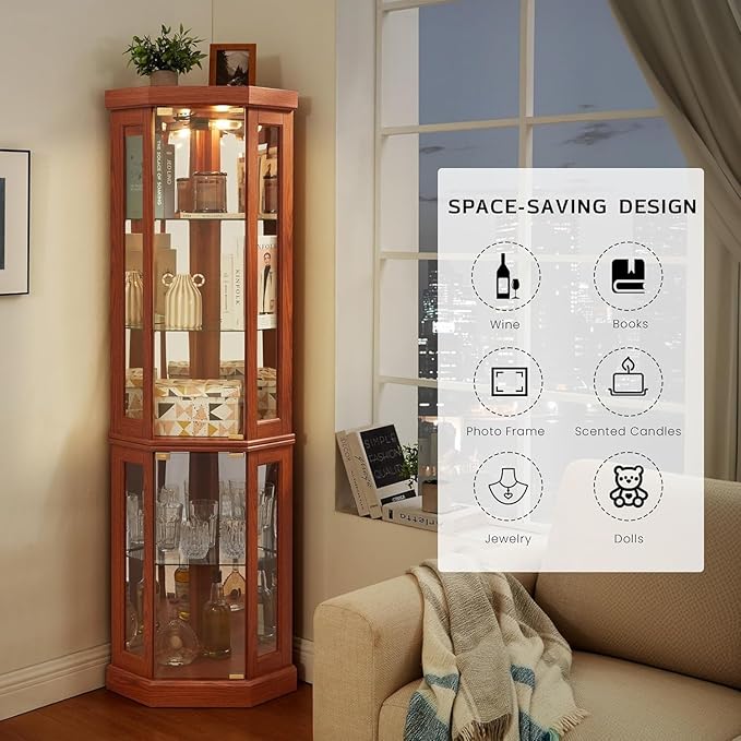 Corner Display Curio Cabinets