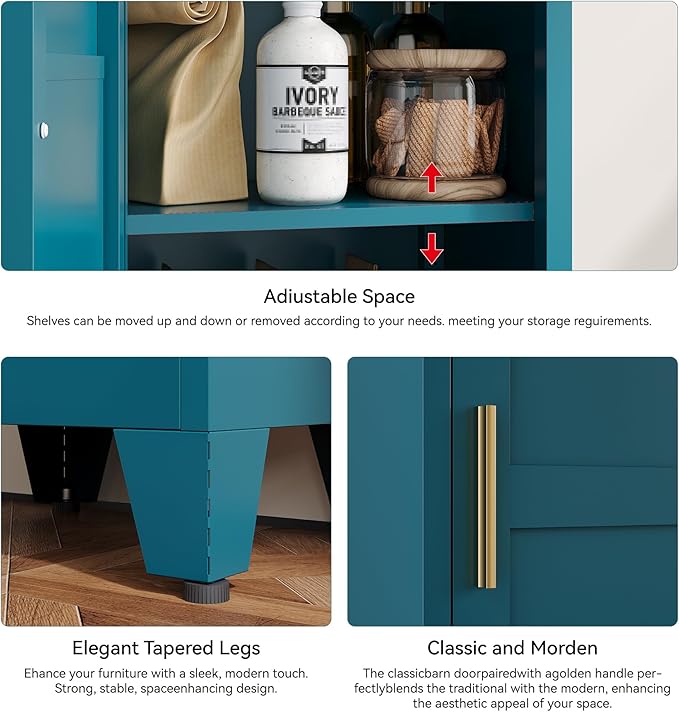 YAUWOH White Narrow Metal Storage Cabinet, Tall Freestanding Cabinet