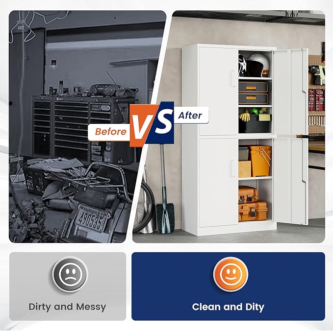Yizosh Metal Storage Locking Cabinet