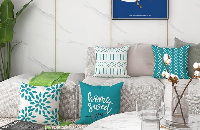 YCOLL Pillow Covers 20x20 Set of 4, Modern Sofa Throw Pillow Cover, Decorative
