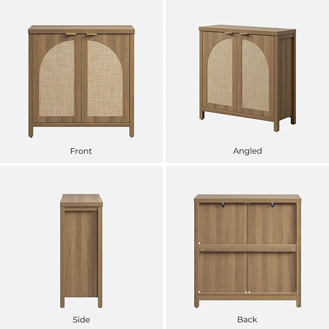SICOTAS Rattan Sideboard Buffet Cabinet