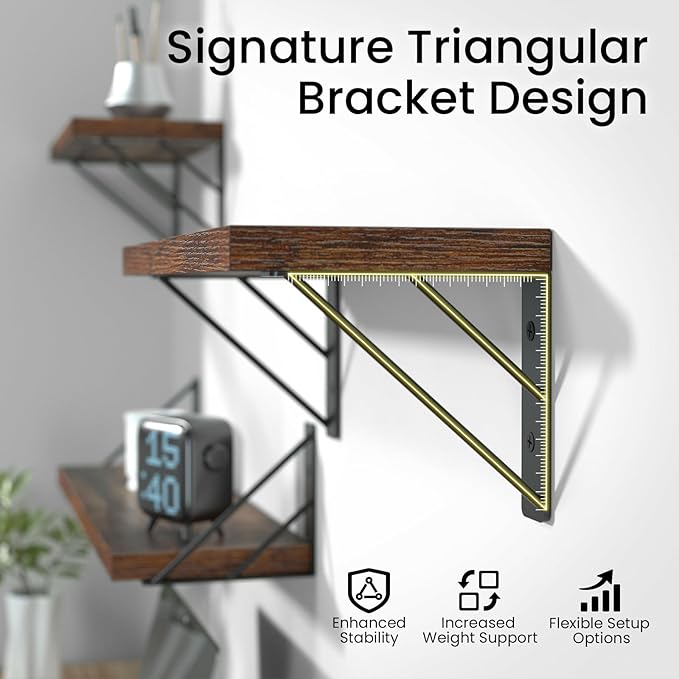 BAYKA Wall Shelves for Bedroom Decor, Floating Shelves for Wall, Display