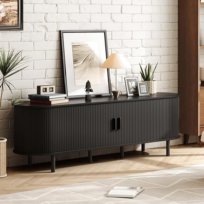 ONBRILL 70.8" TV Stand with Power Outlet