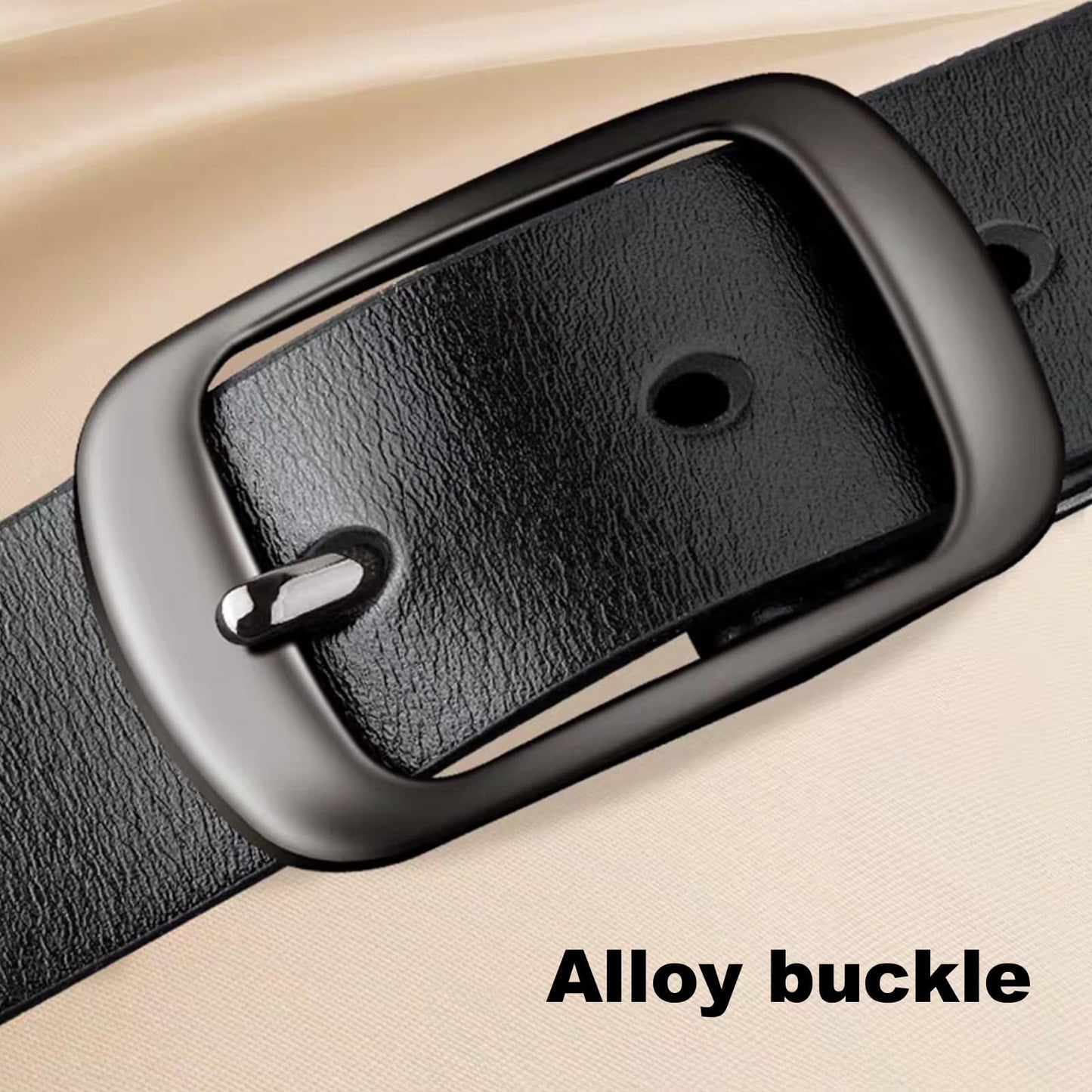 West Leathers [2 Pack Women's Belts Genuine Leather Belts, Fashion Cowhide Waist Belt with Pin Buckle for Jeans Pants and dresses Black&Brown