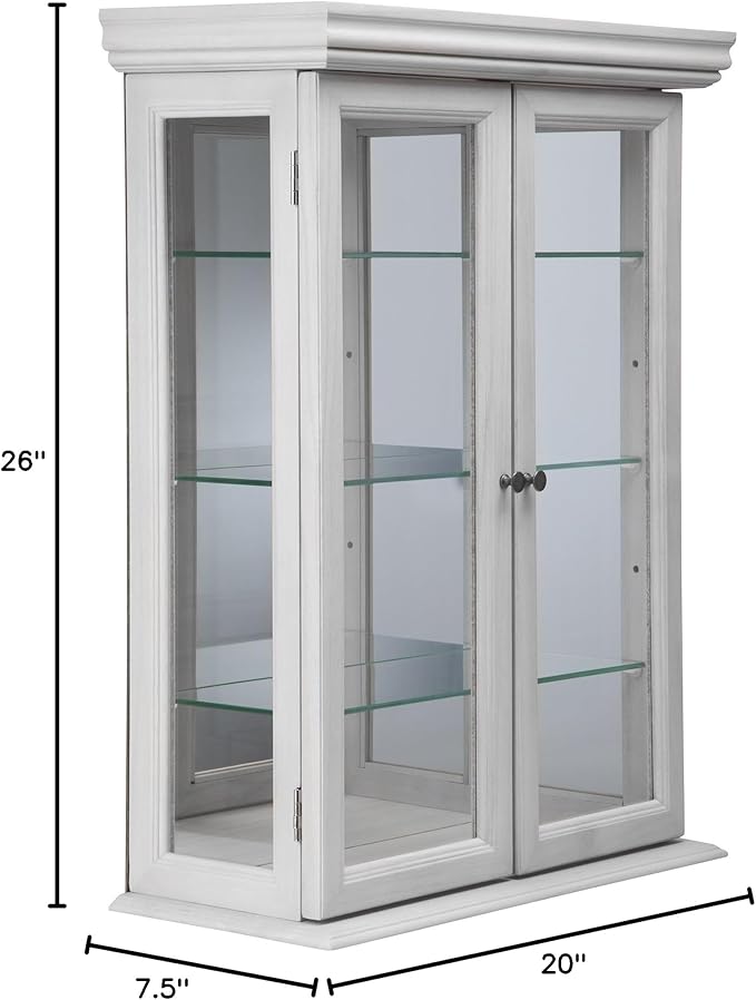 Design Toscano Country Tuscan Wall Curio Display and Storage Cabinet, 20 Inches