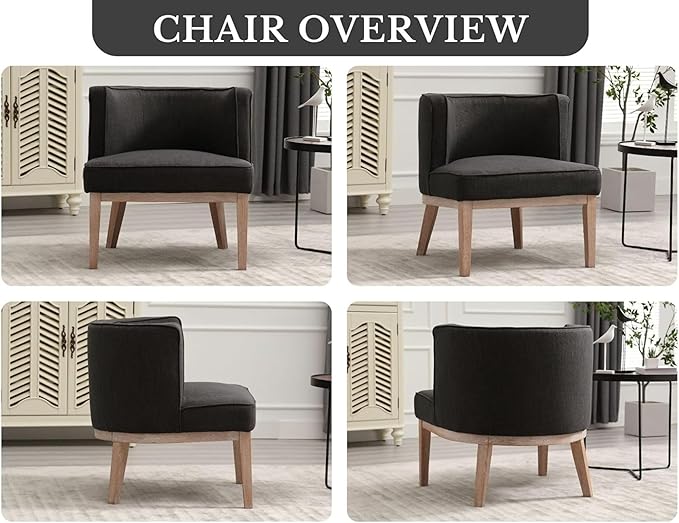 Gray Barrel Chairs Set of 2