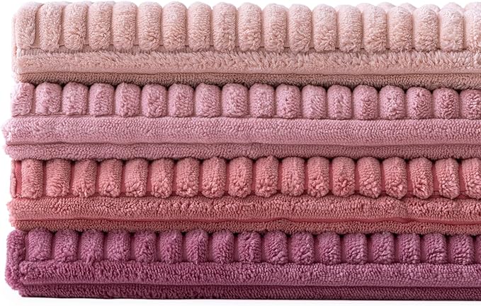 MIULEE Aesthetic Pink Throw Pillow Covers 18x18 Inch Set of 4 Spring Decorative