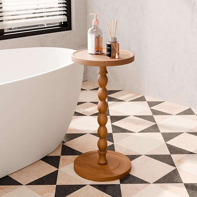 Small Side Table, Rubberwood Drink Table