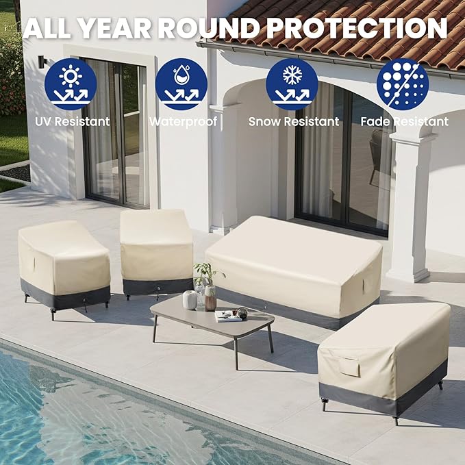 Extra Heavy Duty 2 Seater Outdoor Sofa Cover Waterproof