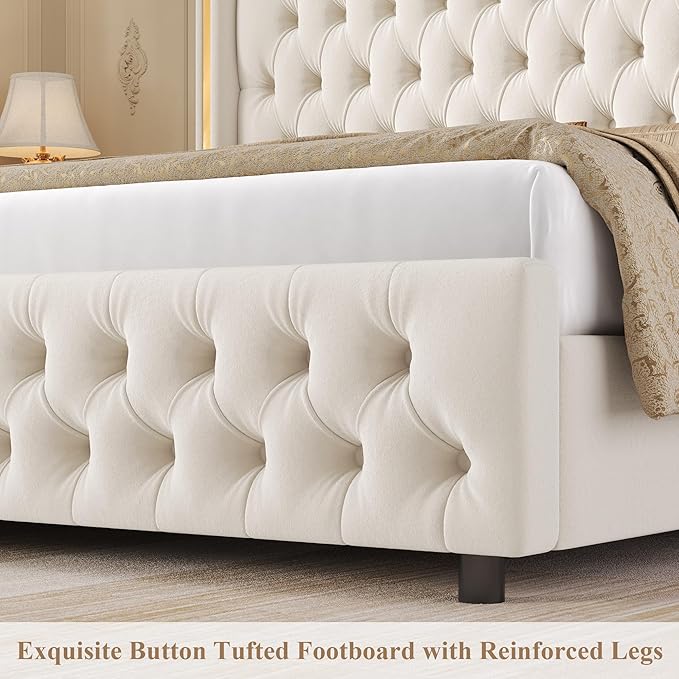 Keyluv Queen Smart LED Bed Frame
