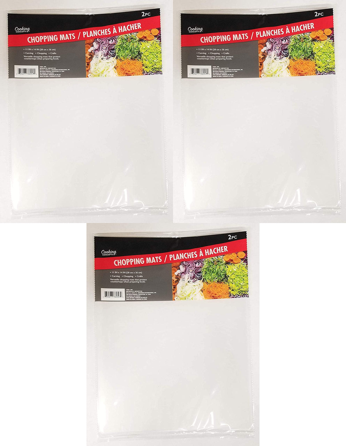 Cooking Concepts Chopping Mats 6 pcs / Planches a Hacher 6 Pack