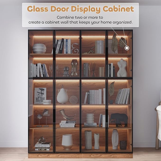 Mekminop Modern Display Storage Cabinet