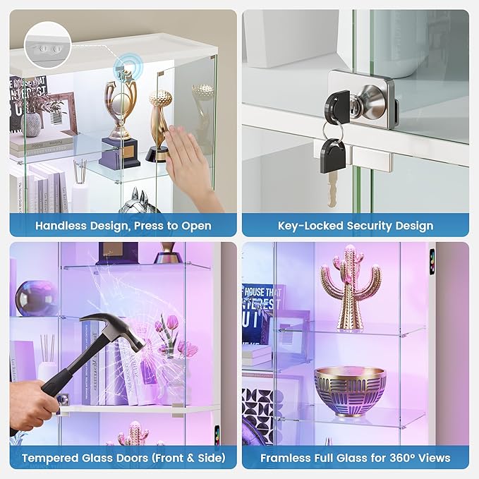 HNEBC 71” Display Cabinet with Glass Doors