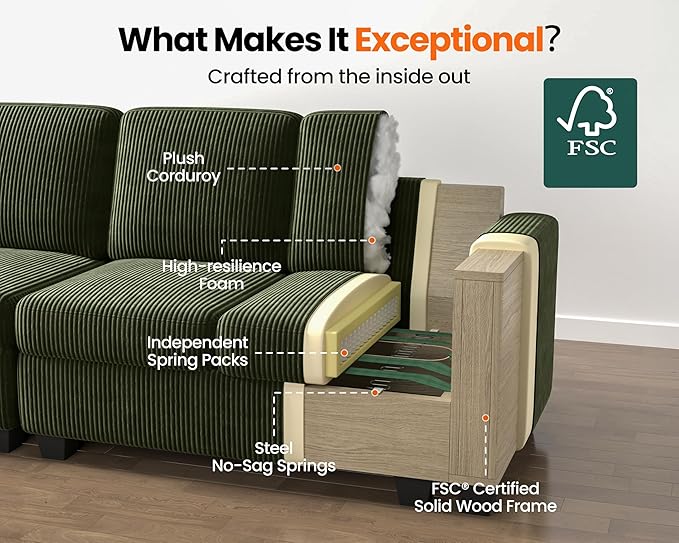 CHIC HOUSE Modular Sectional Sofa