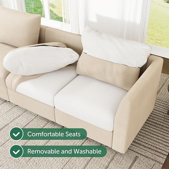 HONBAY Modular Sectional Sofa Sleeper Couch