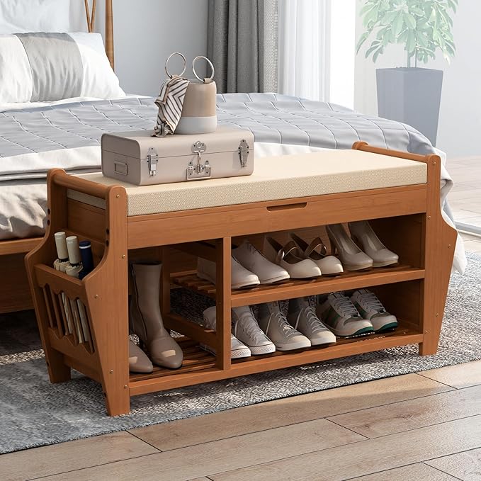 oakvivo 47.2in Shoe Bench Entryway