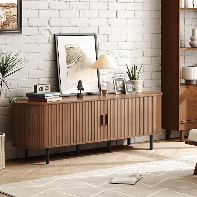ONBRILL 70.8" TV Stand with Power Outlet