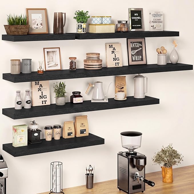 55 Inch Floating Shelves, 12 Inch Deep Floating Shelves