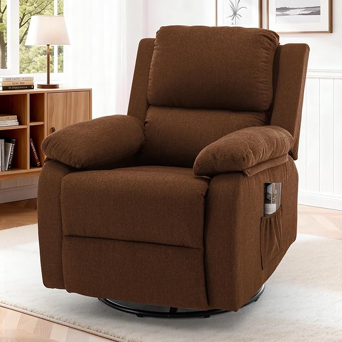 Korser Recliner Chair, 360 Swivel Rocker Chair