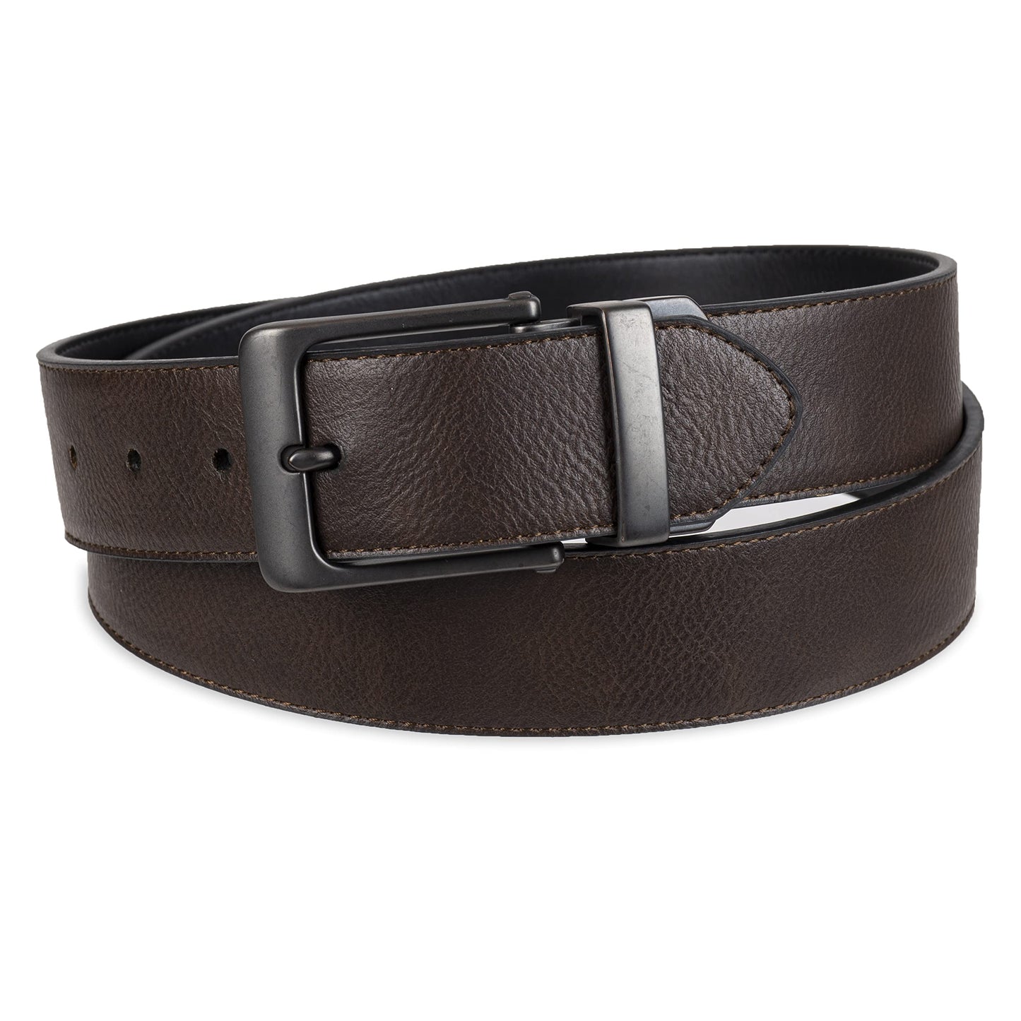 Levi's Men's Reversible Casual Jeans Belt, Brown/Black Antique, Large (38-40)