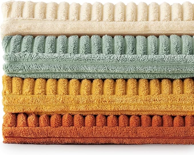 MIULEE Teal Orange Decorative Throw Pillow Covers 18x18 Inch Set of 4 Boho