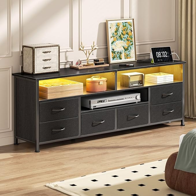 Furologee 55 Inch TV Stand, Entertainment Center