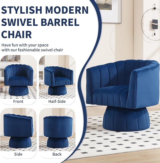 Swivel Accent Barrel Chair