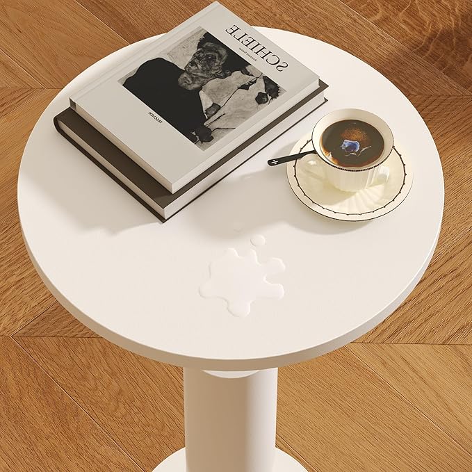 LAATOOREE Small Round Side Tables Set of 2, Drink Tables, Accent Coffee Tables