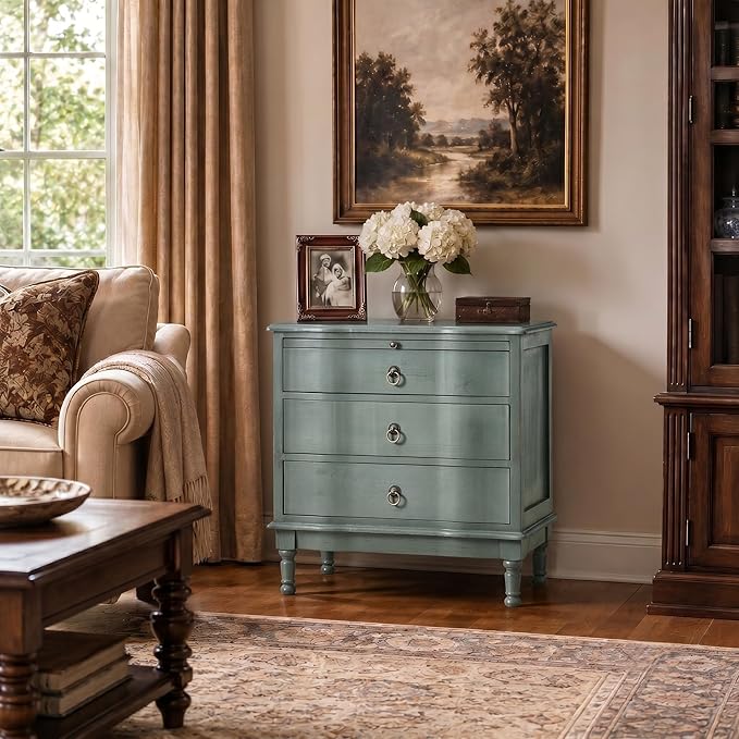 HULALA HOME Solid Wood End Table Set of 2